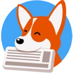 corgi for feedly android application logo